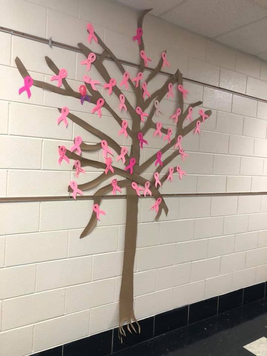 Lee County Elementary FRC’s “Tree of Hope” for Breast Cancer Awareness month! Unfortunately we…