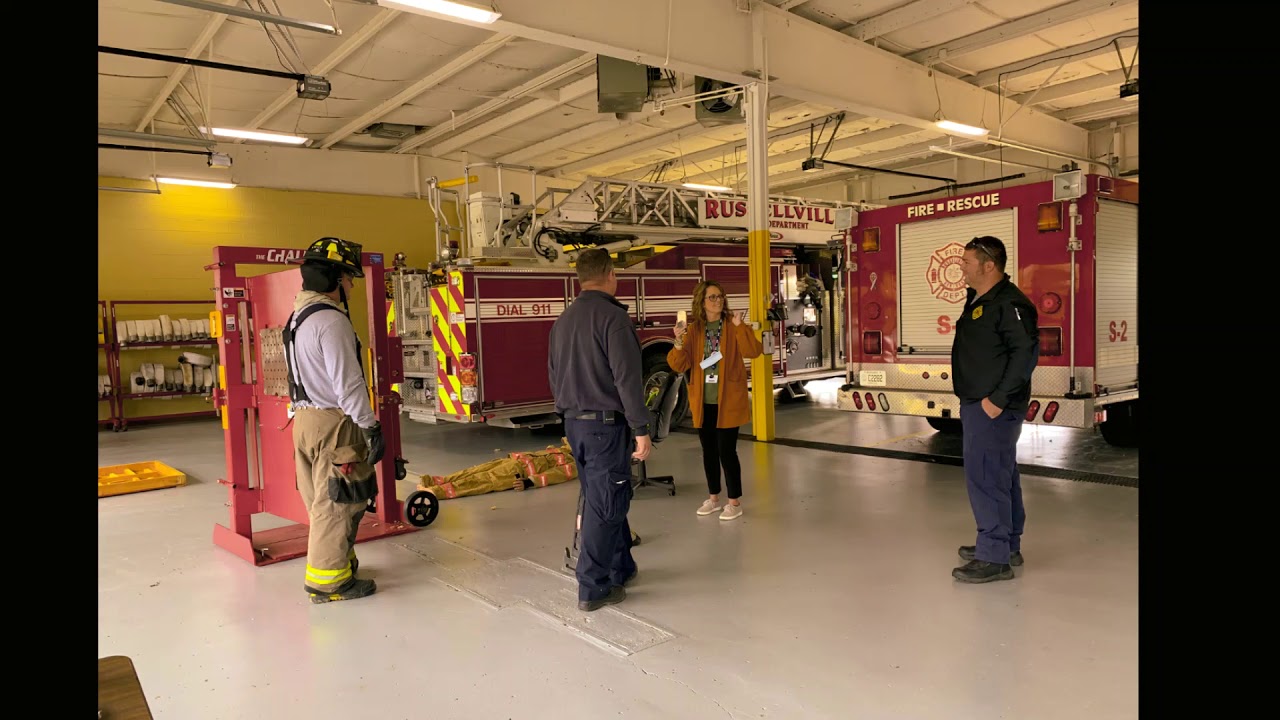 Chandler’s and Olmstead schools FRYSC Director Raquel Nash and Kristy Cartas brought fire safety…