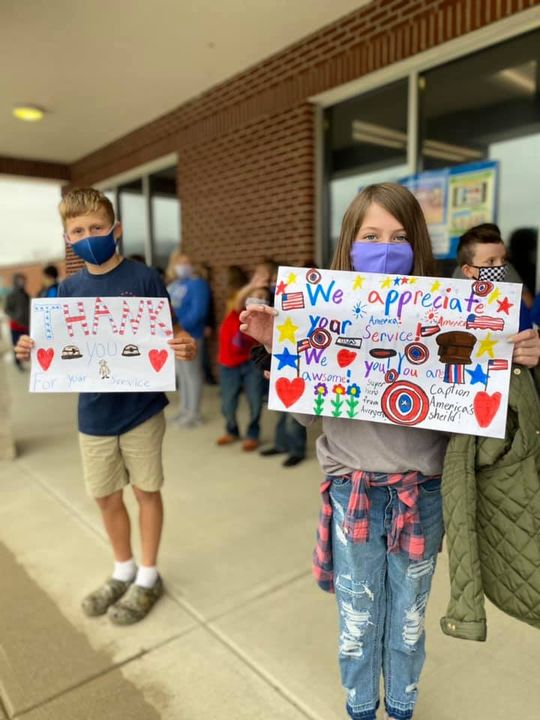 Shopville Elementary and FRC showed their appreciation and respect with a Veterans Day Parade!…