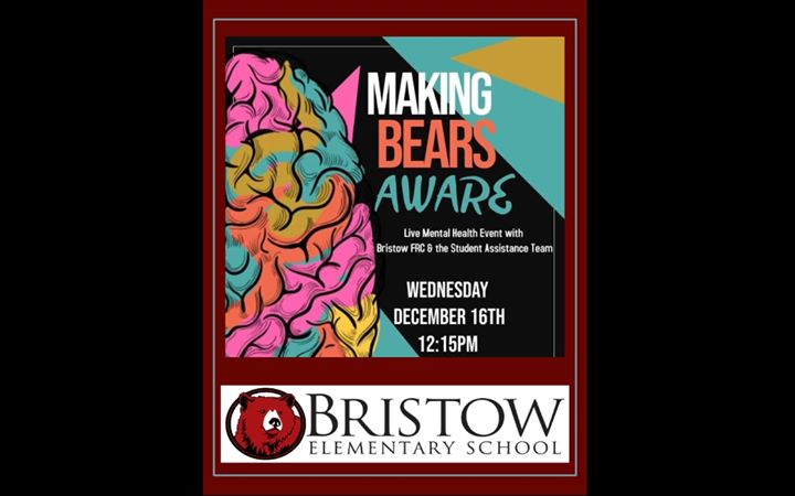 Making Bears Aware Virtual Mental Health Event!!
